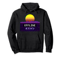 Offline Vaporwave Aesthetic Japanese Hoodie - Unique Graphic for Adults - T-Shirt, Sweatshirt, Hoodie