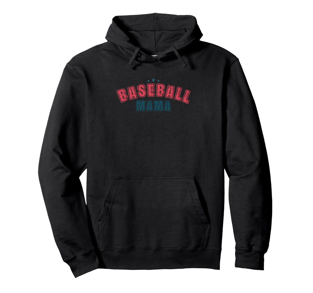 Baseball Mama Star Team Spirit Pride Hoodie - Graphic Print for Adults - T-Shirt, Sweatshirt, Hoodie