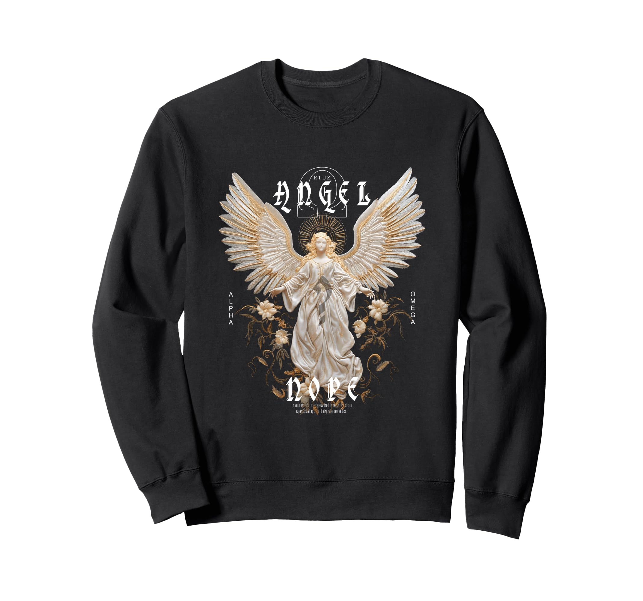 Aesthetic Streetwear Angel Sweatshirt - Trendy Graphic Men Women - T-Shirt, Sweatshirt, Hoodie