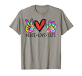 Peace Love Cats Paws Tie Dye Rainbow T-Shirt - Streetwear Style for Adults - T-Shirt, Sweatshirt, Hoodie