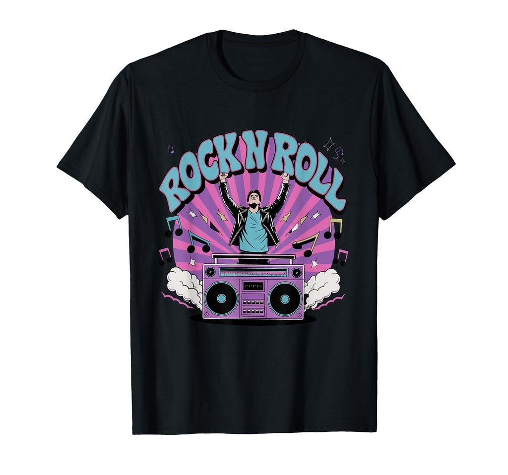Rock N Roll Vibes Music Art T-Shirt - Novelty Apparel for Adults - T-Shirt, Sweatshirt, Hoodie