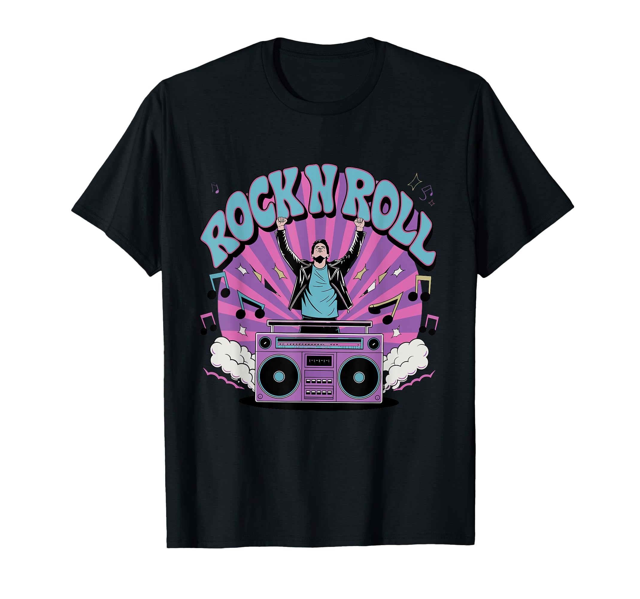 Rock N Roll Vibes Music Art T-Shirt - Novelty Apparel for Adults - T-Shirt, Sweatshirt, Hoodie