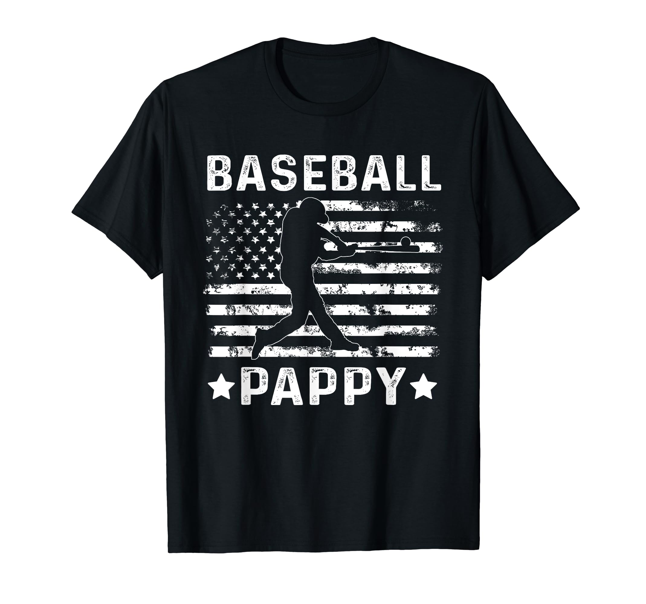 Baseball Pappy Grandpa Usa Flag 4Th July T-Shirt - Novelty Apparel Unisex - T-Shirt, Sweatshirt, Hoodie