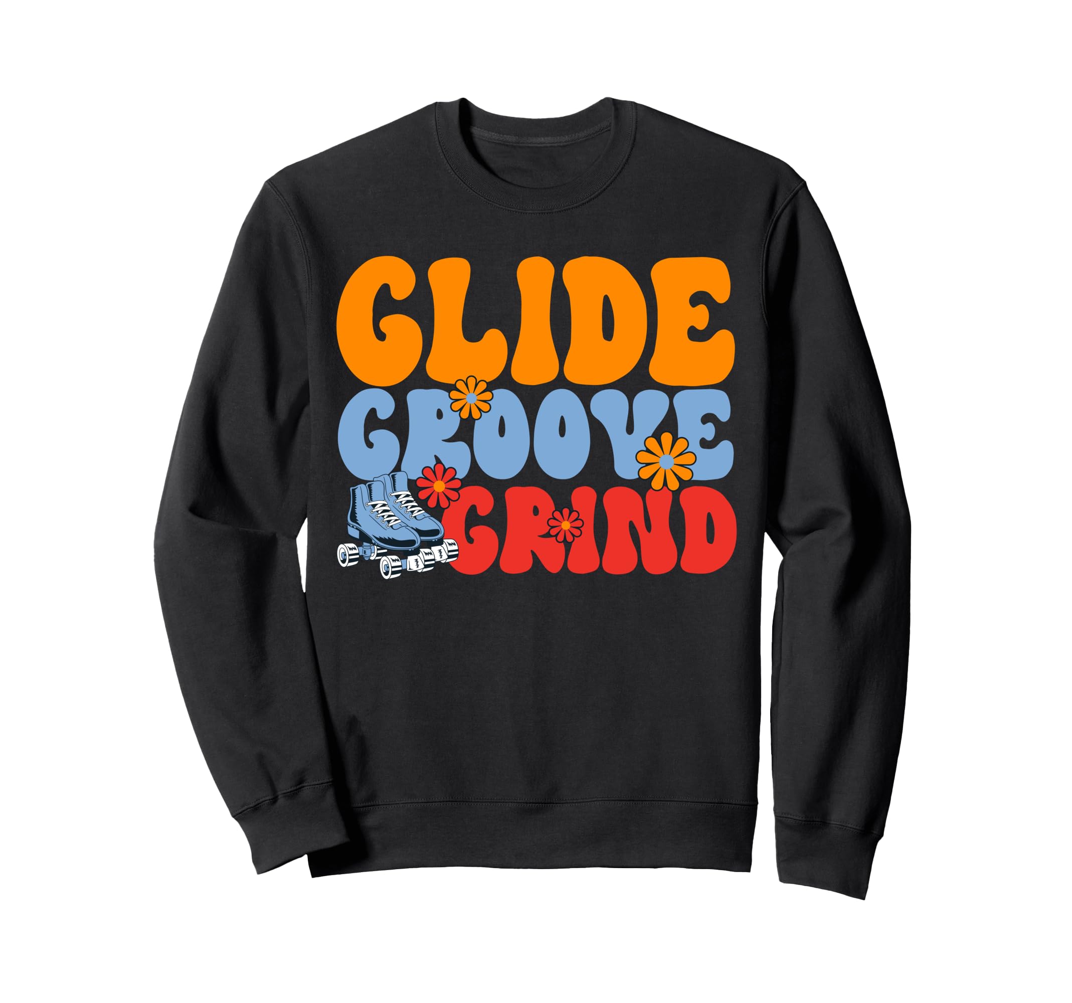 Roller Skating Glide Groove Grind Sweatshirt - Minimalist Print Unisex - T-Shirt, Sweatshirt, Hoodie