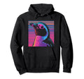 Penguin Vaporwave Aesthetic Hoodie - Fun Novelty Design for Adults - T-Shirt, Sweatshirt, Hoodie