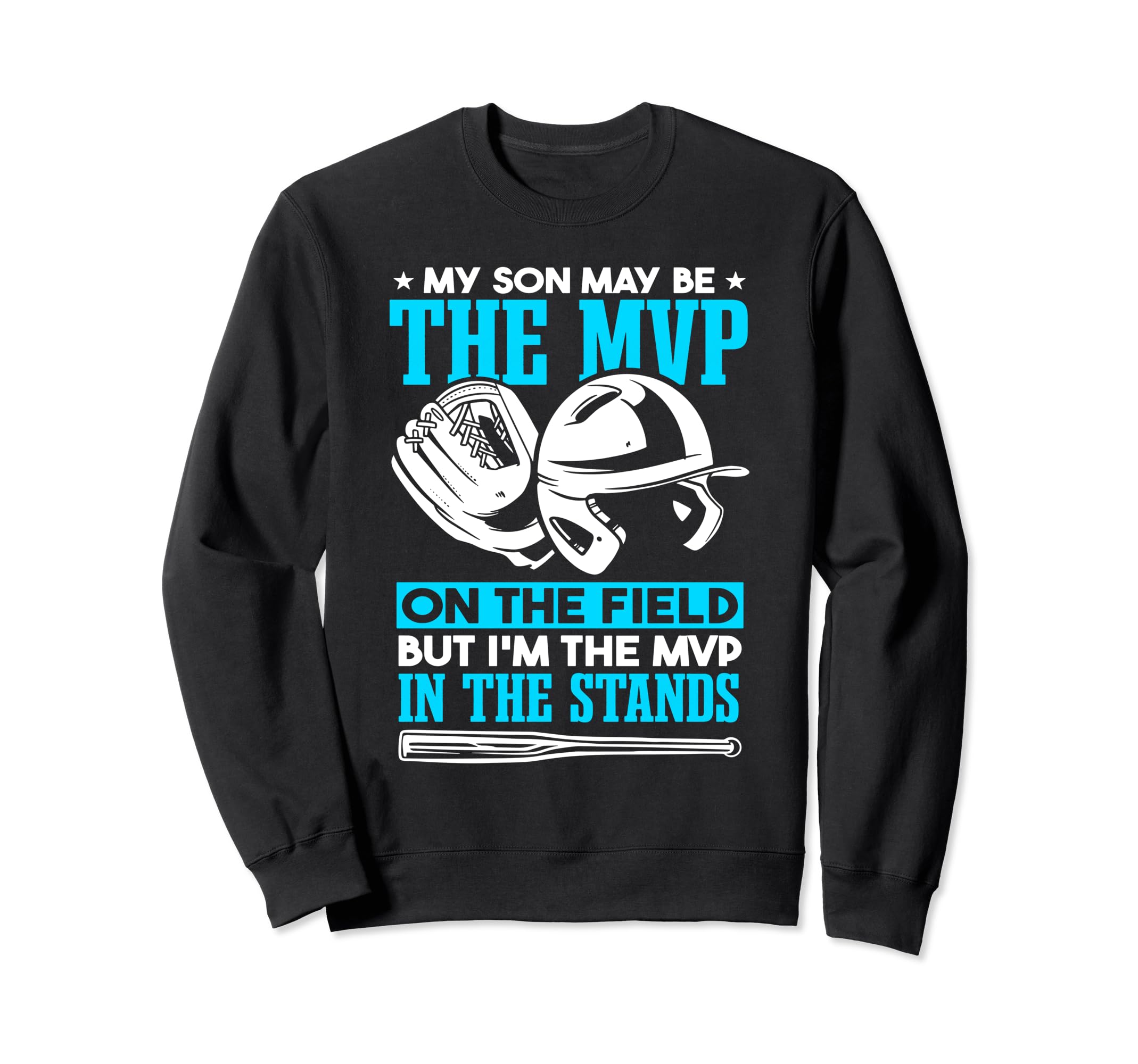 Baseball Dad Fathers Day Sweatshirt - Minimalist Print for Adults - T-Shirt, Sweatshirt, Hoodie