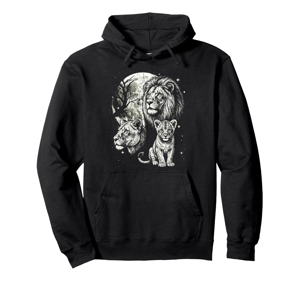 Lion 90S Aesthetic Y2K Lion Hoodie - Custom Art Print Unisex - T-Shirt, Sweatshirt, Hoodie