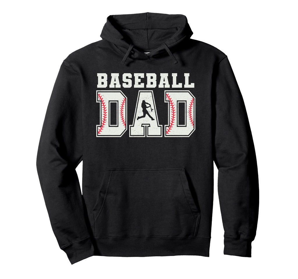 Baseball Dad Baseball Daddy Sports Hoodie - Custom Art Print for Adults - T-Shirt, Sweatshirt, Hoodie
