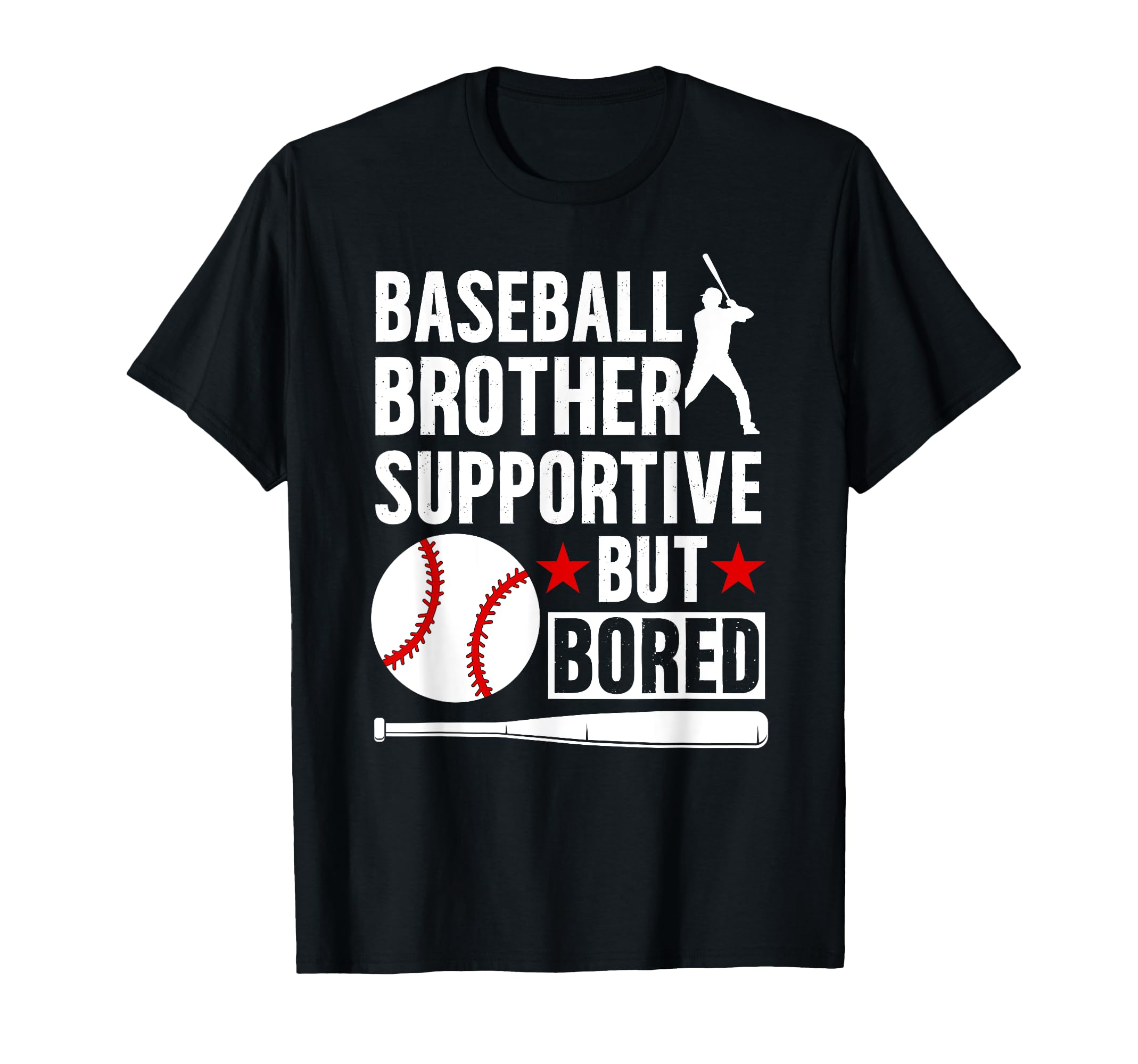 Baseball Brother Supportive Brother T-Shirt - Graphic Print Men Women - T-Shirt, Sweatshirt, Hoodie