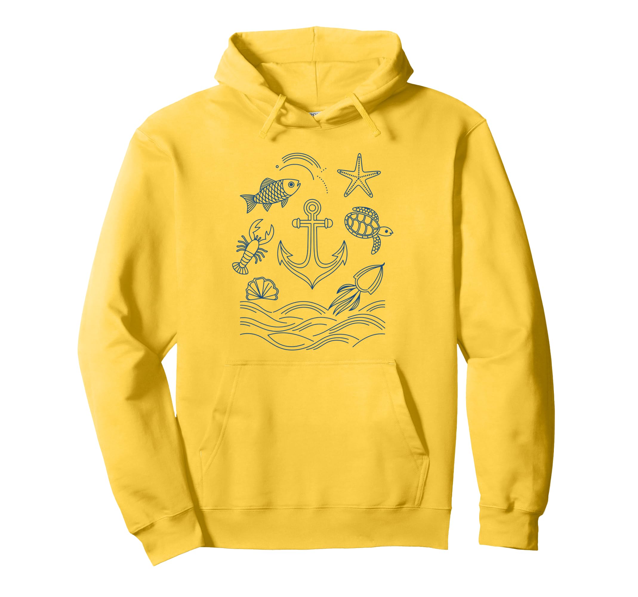 90S Fisherman Aesthetic Fish Beachy Hoodie - Aesthetic Graphic for Adults - T-Shirt, Sweatshirt, Hoodie