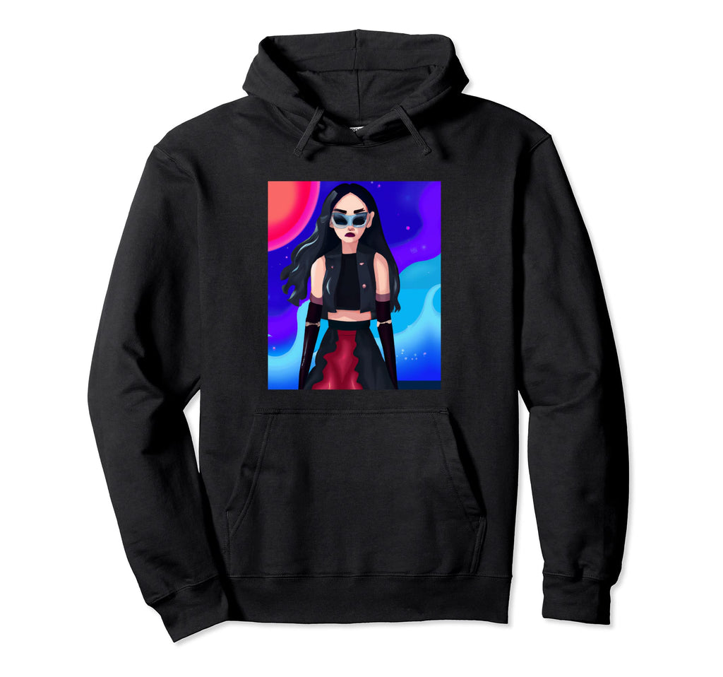 Goth Anime Goth 80S Hoodie - Novelty Apparel for Adults - T-Shirt, Sweatshirt, Hoodie