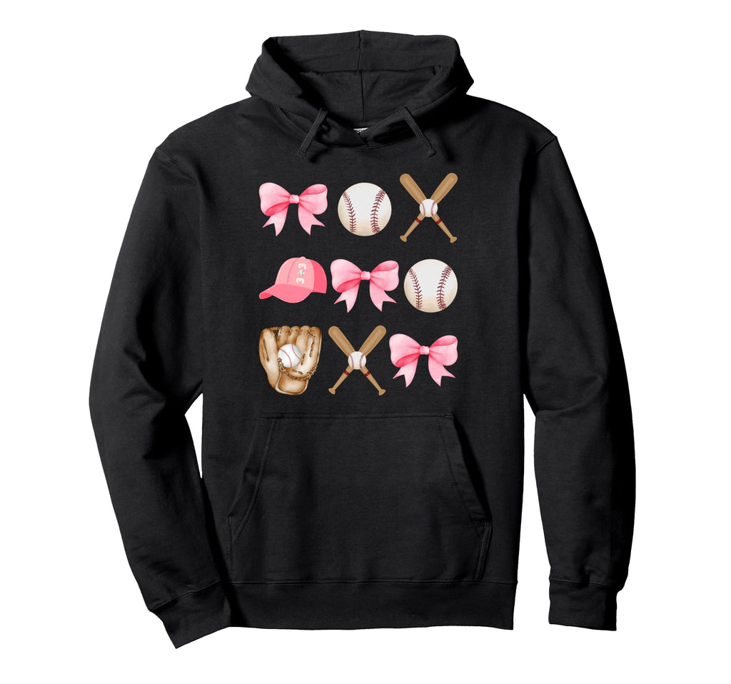 Baseball Mom Coquette Mothers Day Hoodie - Unique Graphic for Adults - T-Shirt, Sweatshirt, Hoodie