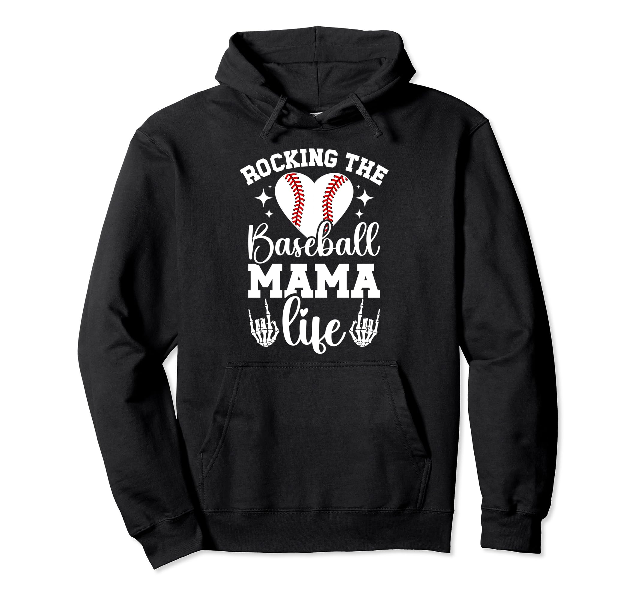 Baseball Mama Life Baseball Mom Hoodie - Unique Graphic for Adults - T-Shirt, Sweatshirt, Hoodie