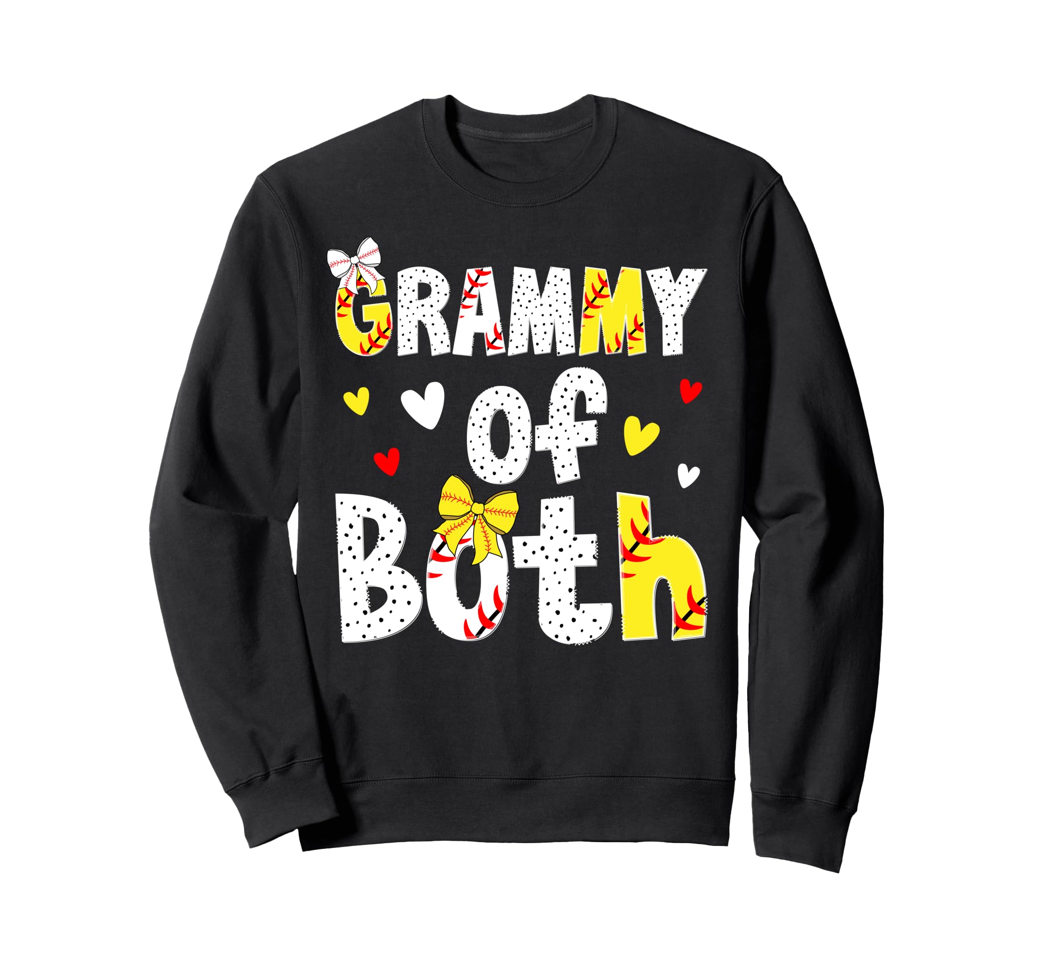 Grammy Both Proud Softball Baseball Sweatshirt - Minimalist Print Unisex - T-Shirt, Sweatshirt, Hoodie