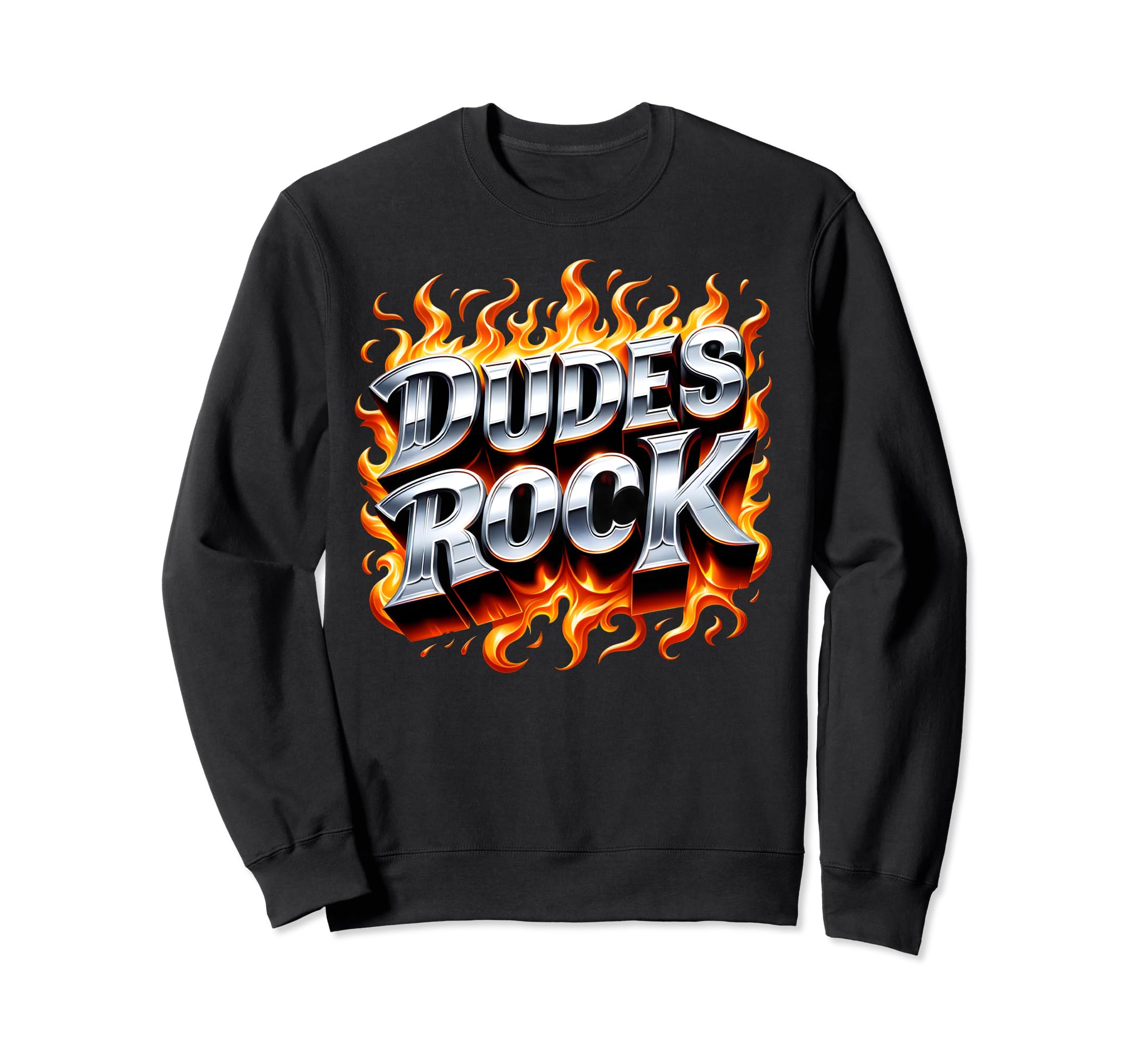 Funny Dudes Rock Mens Y2K Sweatshirt - Novelty Apparel for Adults - T-Shirt, Sweatshirt, Hoodie
