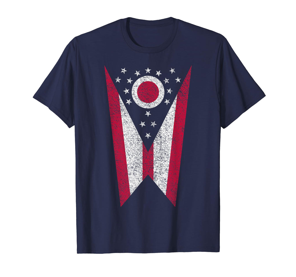 State Ohio Flag T-Shirt - Fun Novelty Design Unisex - T-Shirt, Sweatshirt, Hoodie