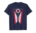 State Ohio Flag T-Shirt - Fun Novelty Design Unisex - T-Shirt, Sweatshirt, Hoodie