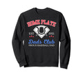 Home Plate Dads Club Proud Baseball Sweatshirt - Graphic Print for Adults - T-Shirt, Sweatshirt, Hoodie