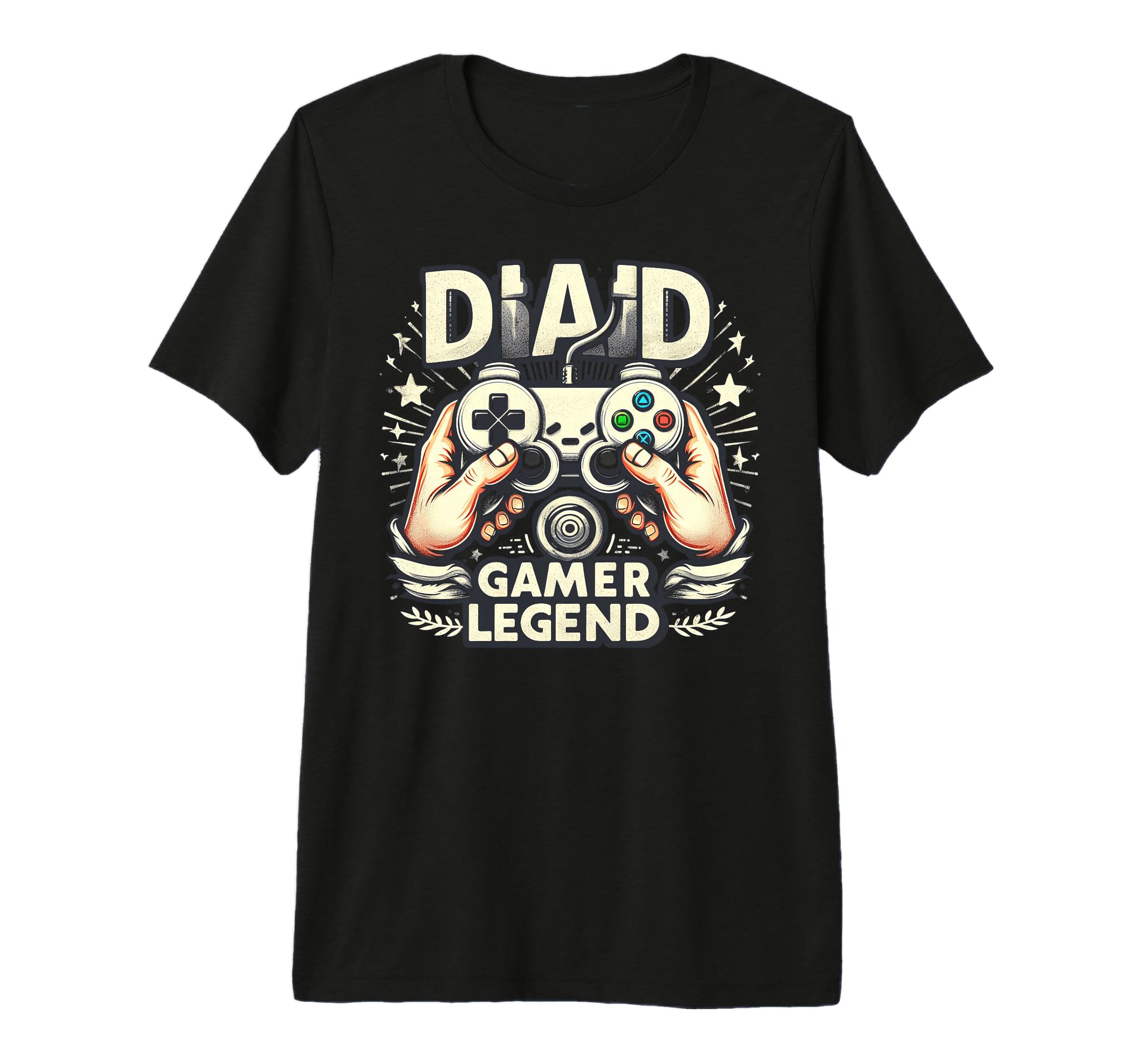 Gamer Dad Game Controller Gaming Video T-Shirt - Graphic Print Men Women - T-Shirt, Sweatshirt, Hoodie
