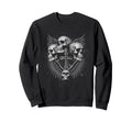 Y2K Grunge Aesthetic Alt Goth Skull Sweatshirt - Graphic Print Unisex - T-Shirt, Sweatshirt, Hoodie