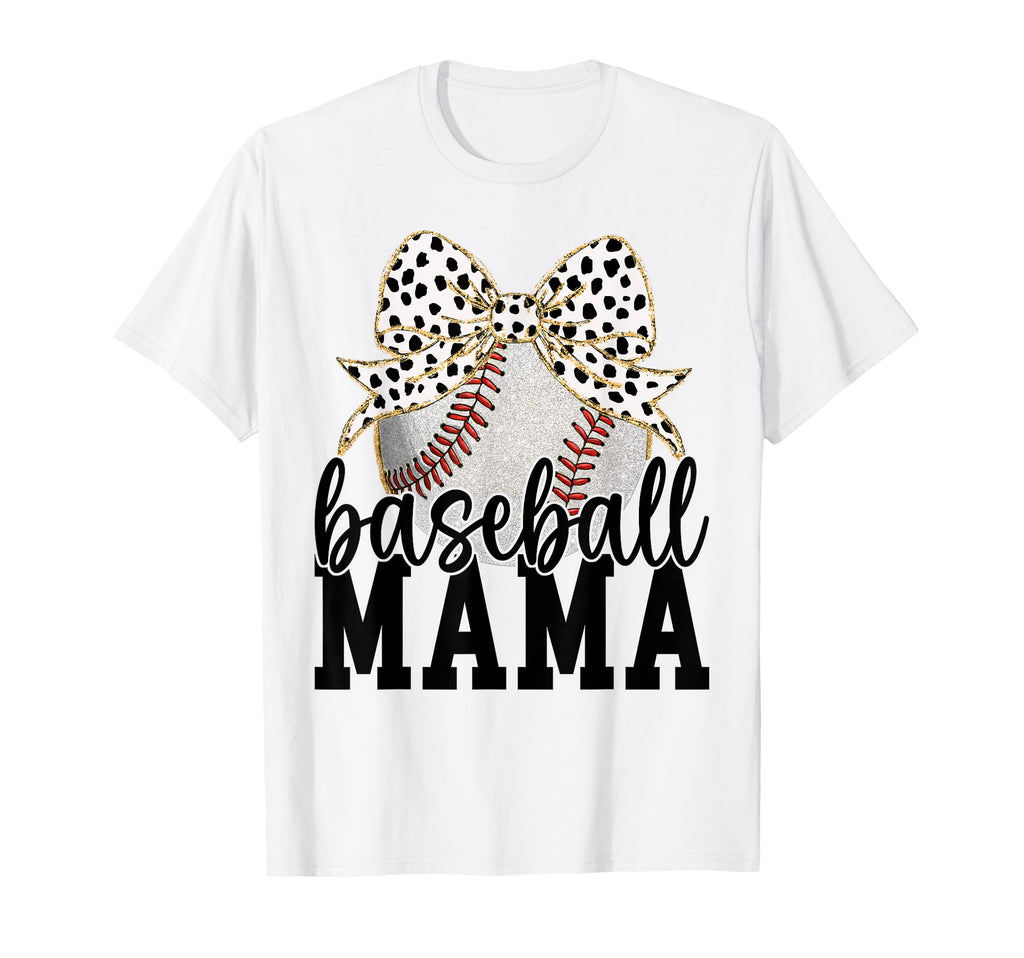 Baseball Mama Coquette Bow Matching T-Shirt - Unique Graphic for Adults - T-Shirt, Sweatshirt, Hoodie