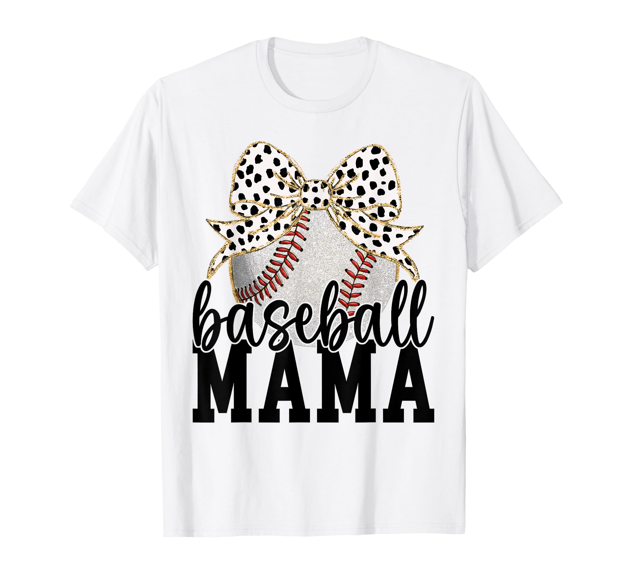 Baseball Mama Coquette Bow Matching T-Shirt - Unique Graphic for Adults - T-Shirt, Sweatshirt, Hoodie