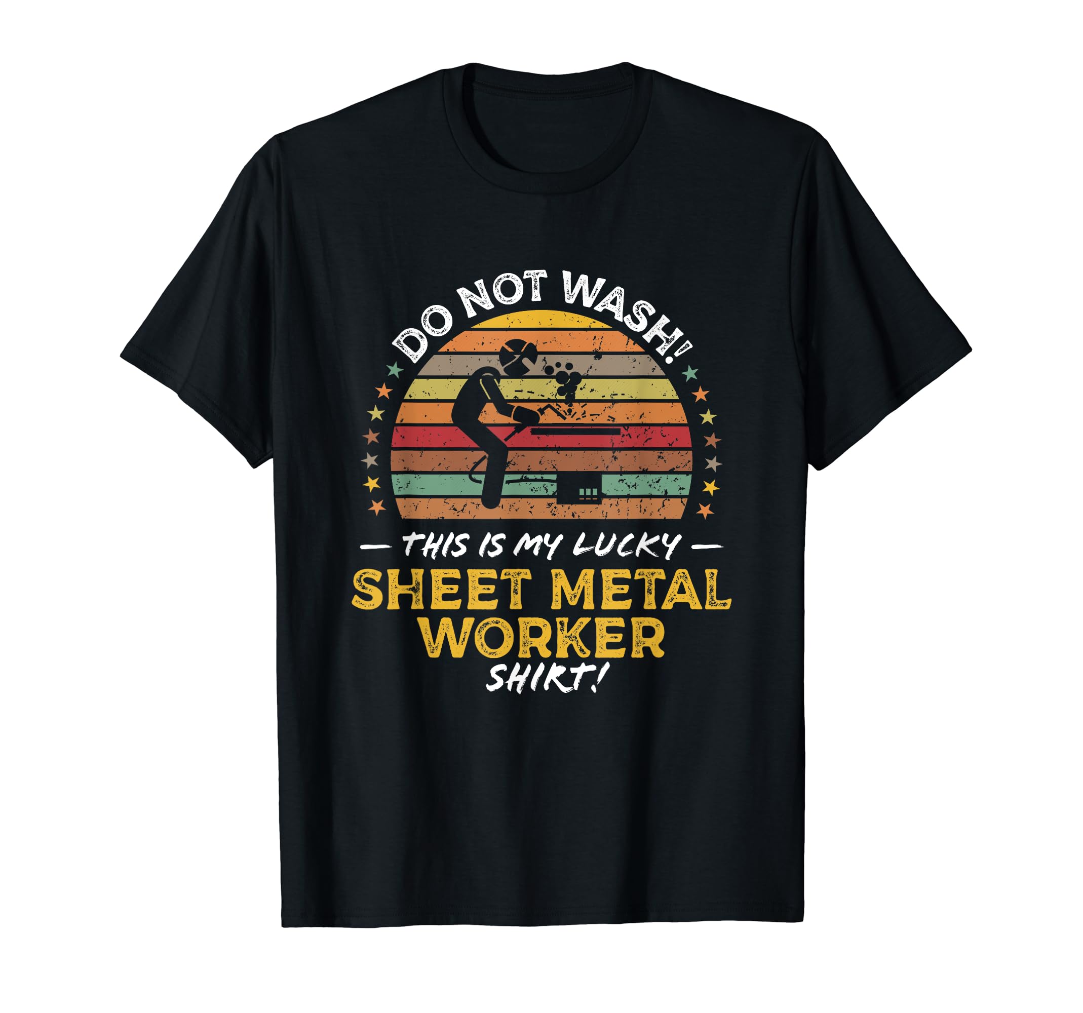 Sheet Metal Worker Funny 70S T-Shirt - Minimalist Print Unisex - T-Shirt, Sweatshirt, Hoodie