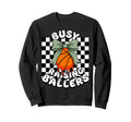 Busy Raising Ballers Coquette Bow Sweatshirt - Minimalist Print for Adults - T-Shirt, Sweatshirt, Hoodie