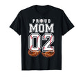 Proud Mom Baseball Player Number 2 Game T-Shirt - Minimalist Print Unisex - T-Shirt, Sweatshirt, Hoodie