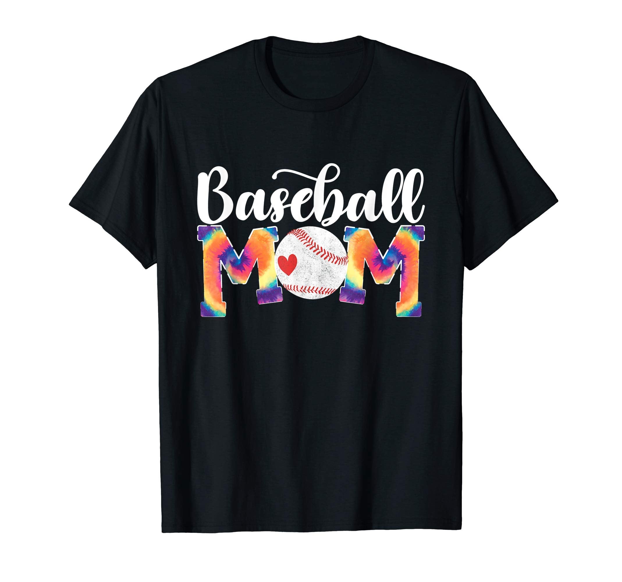 Baseball Mom Love Tie Dye T-Shirt - Casual Everyday Wear Men Women - T-Shirt, Sweatshirt, Hoodie
