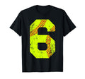 Softball 6 Jersey Number T-Shirt - Aesthetic Graphic Men Women - T-Shirt, Sweatshirt, Hoodie
