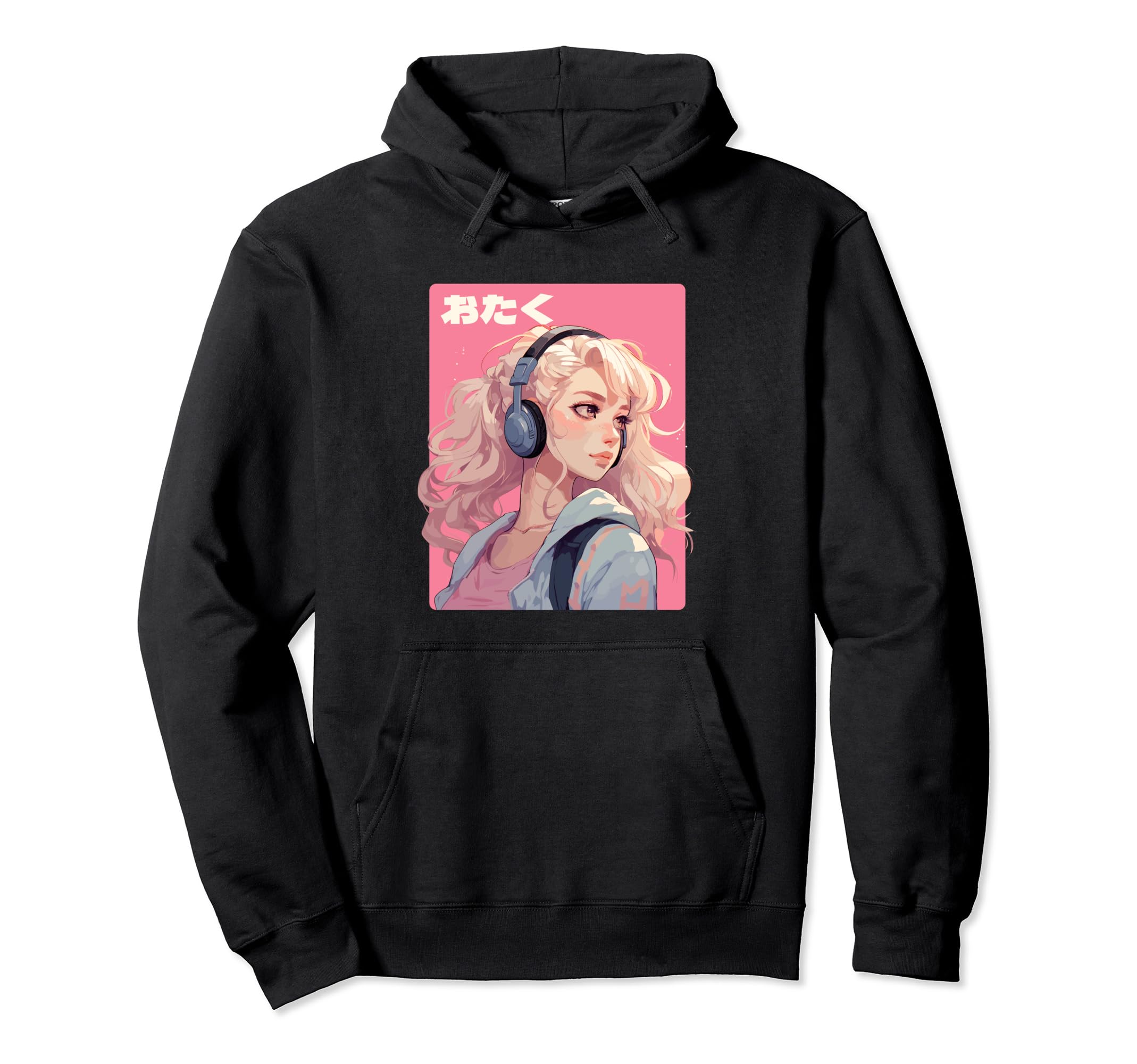 Otaku Anime Manga Japanese Vaporwave Hoodie - Novelty Apparel for Adults - T-Shirt, Sweatshirt, Hoodie