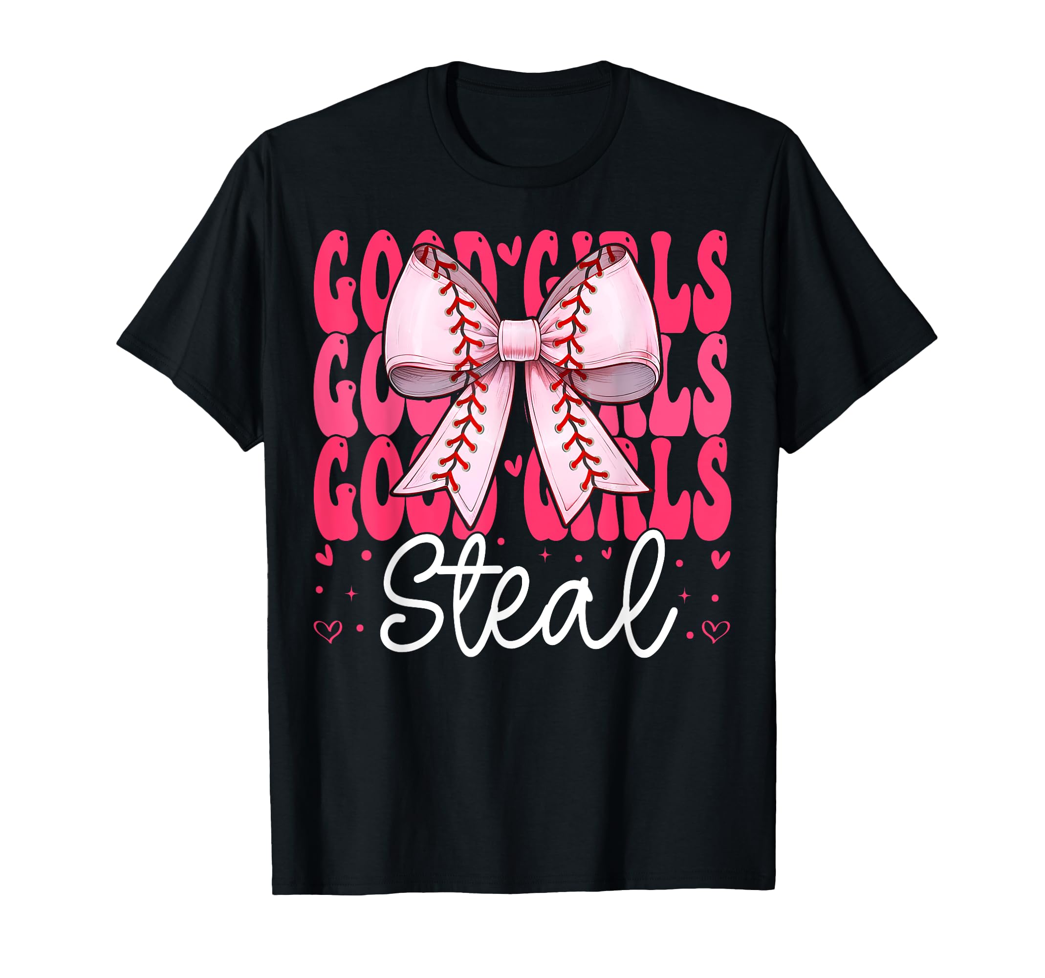 Baseball Mom Mothers Day Coquette Bow T-Shirt - Graphic Print Men Women - T-Shirt, Sweatshirt, Hoodie