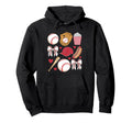 Baseball Coquette Bow Baseball Cheer Mom Hoodie - Novelty Apparel Unisex - T-Shirt, Sweatshirt, Hoodie