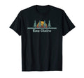 Eau Claire Wisconsin Sunset Pine Tree T-Shirt - Trendy Graphic Unisex - T-Shirt, Sweatshirt, Hoodie