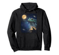 90S Frog Howling Moon Y2K Aesthetic Hoodie - Minimalist Print for Adults - T-Shirt, Sweatshirt, Hoodie