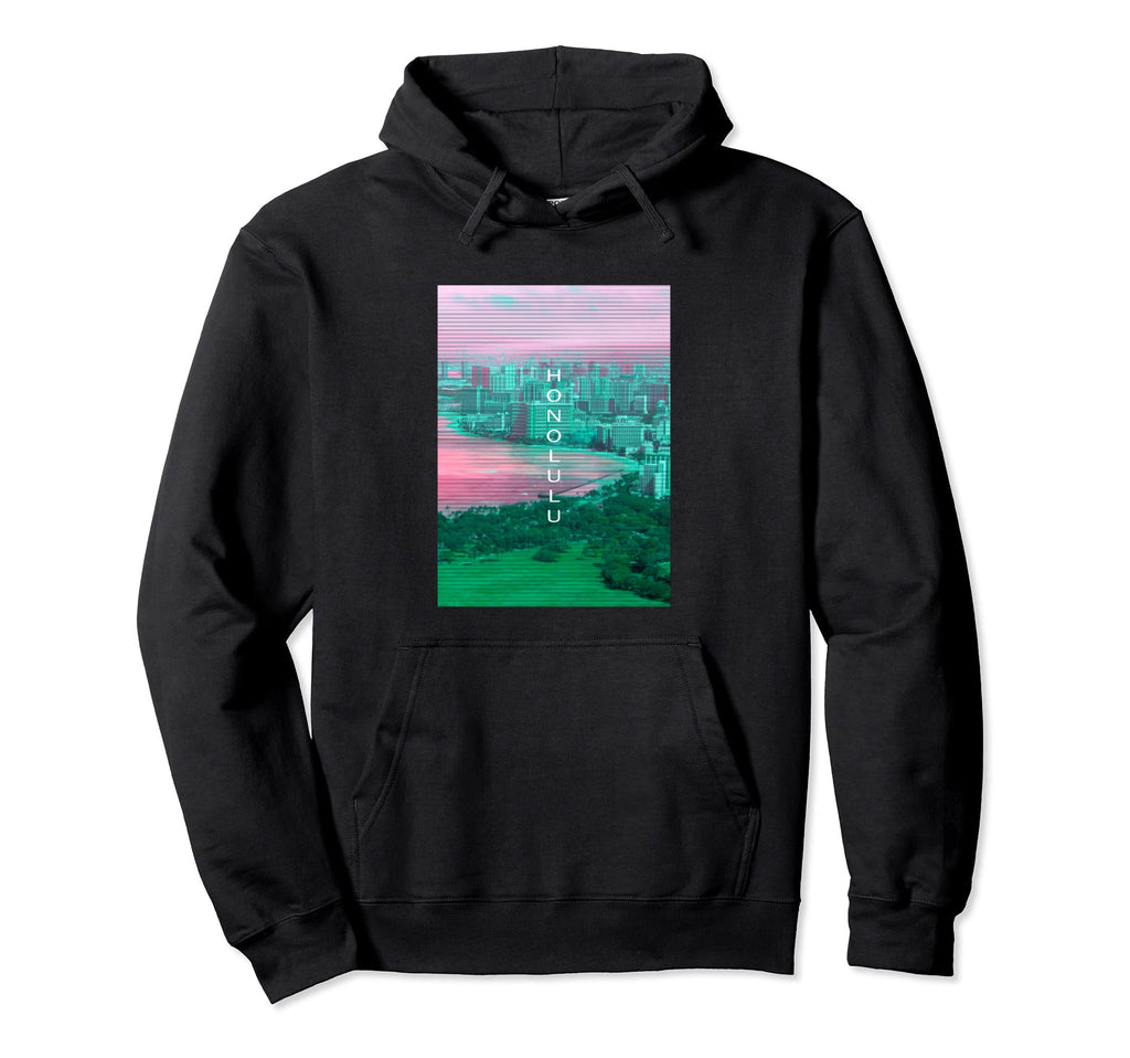 Florida Vaporwave Aesthetic Souvenir Hi Tampa Hoodie - Graphic Print Unisex - T-Shirt, Sweatshirt, Hoodie