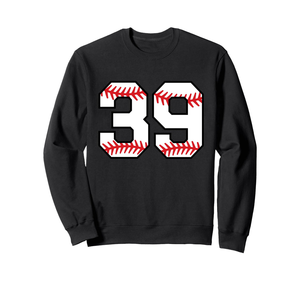 Number 39 Baseball Sweatshirt - Trendy Graphic Men Women - T-Shirt, Sweatshirt, Hoodie