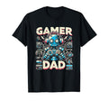 Gamer Dad Game Controller Gaming T-Shirt - Custom Art Print for Adults - T-Shirt, Sweatshirt, Hoodie