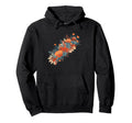 Rustic Orange Wildflower Bouquet Hoodie - Trendy Graphic for Adults - T-Shirt, Sweatshirt, Hoodie