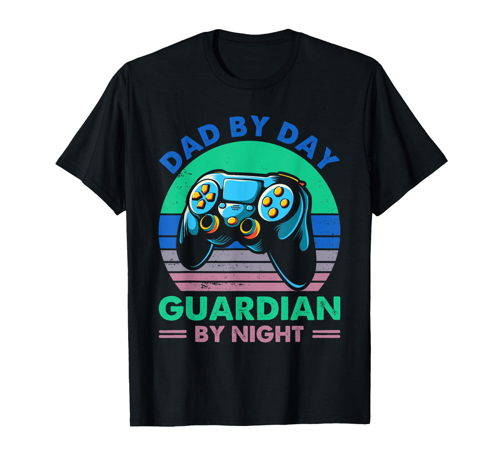 Dad Day Guardian Night Gamer Dad T-Shirt - Fun Novelty Design Men Women - T-Shirt, Sweatshirt, Hoodie