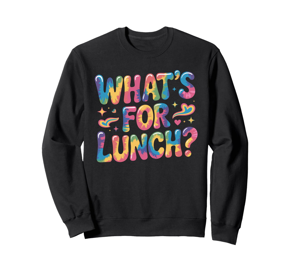 Whats Lunch Groovy Flower Sweatshirt - Custom Art Print for Adults - T-Shirt, Sweatshirt, Hoodie