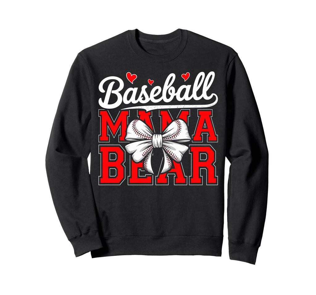 Game Day Mom Coquette Bow Baseball Sweatshirt - Streetwear Style Men Women - T-Shirt, Sweatshirt, Hoodie
