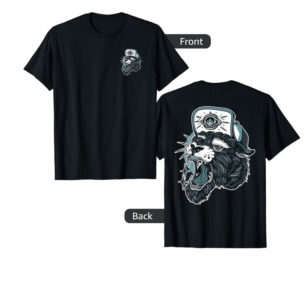 Edgy Panther American Traditional Tattoo T-Shirt - Graphic Print Men Women - T-Shirt, Sweatshirt, Hoodie