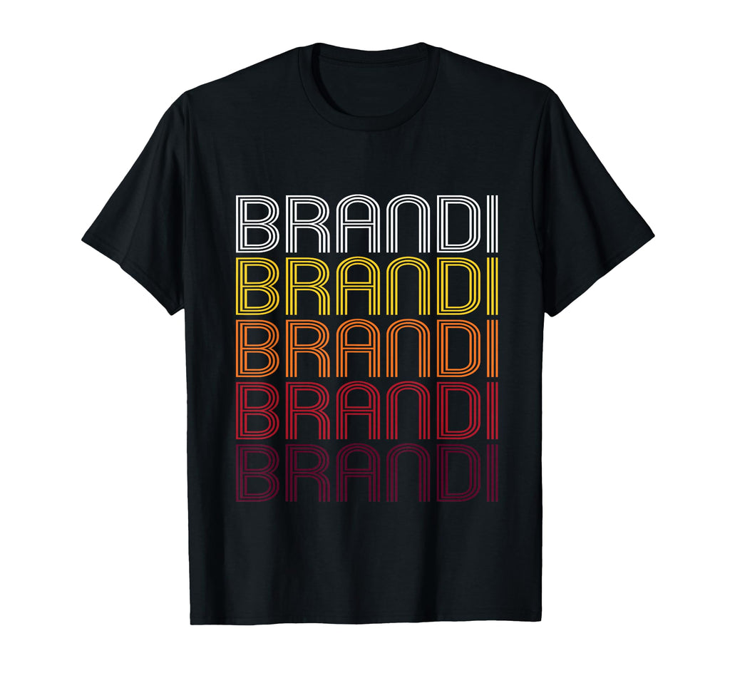Brandi Wordmark Pattern T-Shirt - Casual Everyday Wear Men Women - T-Shirt, Sweatshirt, Hoodie