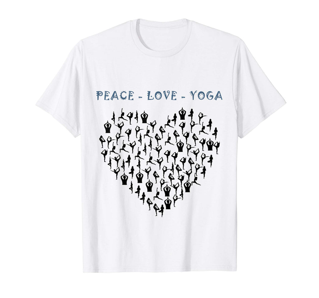 Peace Love And Yoga T-Shirt - Streetwear Style Men Women - T-Shirt, Sweatshirt, Hoodie