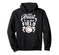 My Heart Is That Field Baseball Hoodie - Minimalist Print Men Women - T-Shirt, Sweatshirt, Hoodie