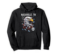 Nashville Tn Patriotic Usa Distressed Hoodie - Graphic Print Men Women - T-Shirt, Sweatshirt, Hoodie