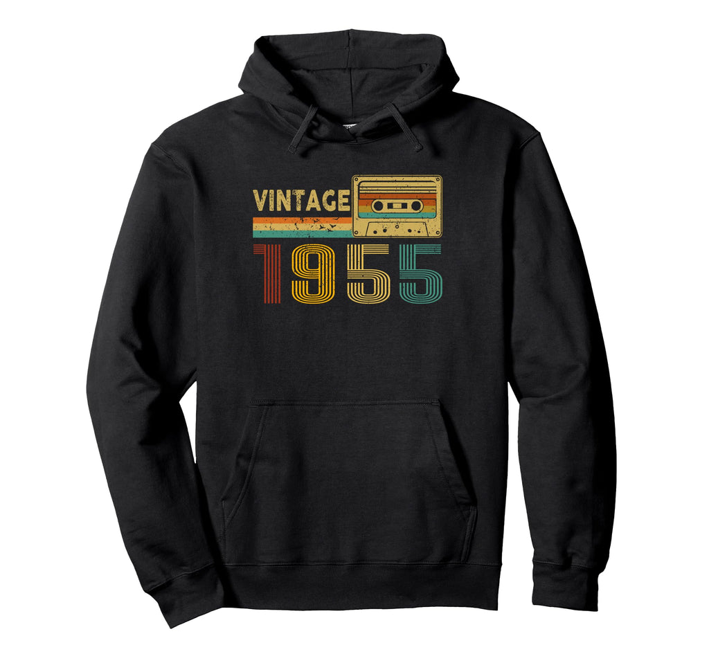 1955 Birth Birthday Cassette Tape Year Hoodie - Unique Graphic Unisex - T-Shirt, Sweatshirt, Hoodie