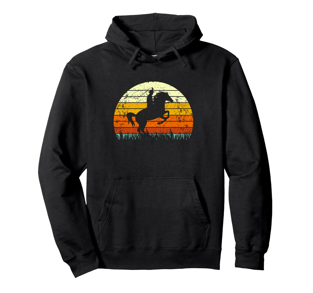 Cowboy Rodeo Bucking Horse Riding Hoodie - Novelty Apparel Unisex - T-Shirt, Sweatshirt, Hoodie